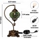 DIY Turkish Green Swan Neck Mosaic Table Lamp Kit (Green Vortex) DIY Turkish Green Swan Neck Mosaic Table Lamp Kit (Green Vortex)