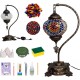 DIY Turkish Multicolor Swan Neck Mosaic Table Lamp Kit (Stained Starburst) DIY Turkish Multicolor Swan Neck Mosaic Table Lamp Kit (Stained Starburst)