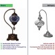 DIY Turkish Blue Swan Neck Mosaic Table Lamp Kit (Blue Frost) DIY Turkish Blue Swan Neck Mosaic Table Lamp Kit (Blue Frost)