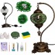 DIY Turkish Green Swan Neck Mosaic Table Lamp Kit (Green Vortex) DIY Turkish Green Swan Neck Mosaic Table Lamp Kit (Green Vortex)