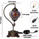 DIY Turkish Multicolor Swan Neck Mosaic Table Lamp Kit (Stained Starburst) DIY Turkish Multicolor Swan Neck Mosaic Table Lamp Kit (Stained Starburst)