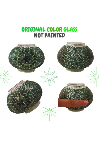 DIY Turkish Green Swan Neck Mosaic Table Lamp Kit (Green Vortex) DIY Turkish Green Swan Neck Mosaic Table Lamp Kit (Green Vortex)