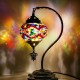 Turkish Red Mix Swan Neck Mosaic Multicolor Table Lamp (Ruby Prism) Turkish Red Mix Swan Neck Mosaic Multicolor Table Lamp (Ruby Prism)