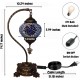 DIY Turkish Blue Swan Neck Mosaic Table Lamp Kit (Blue Frost) DIY Turkish Blue Swan Neck Mosaic Table Lamp Kit (Blue Frost)